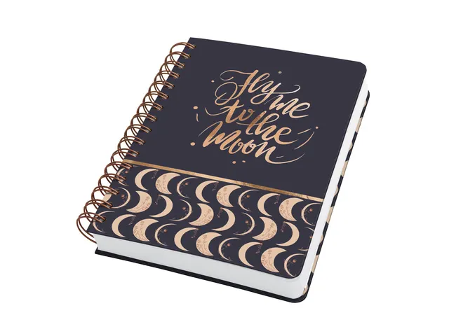 Notitieboek Jolie A5 spir. MOONLIGHT MELODY punt-gelijnd 240pag 120gr