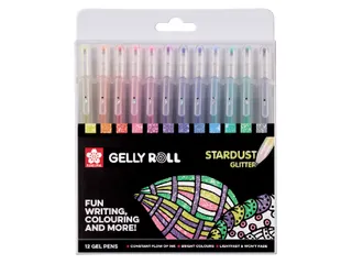 Gelschrijver Sakura Gelly Roll Stardust set à 12 kleuren - 1