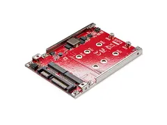 Dubbelsleufs M.2 schijf naar SATA adapter voor 2.5 inch drive bay Raid