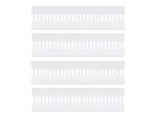 9cm Kabel Labels klittenband wit 100 stuks - 8