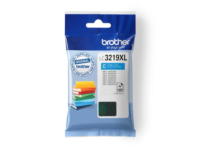 Inktcartridge Brother LC-3219XLC blauw HC