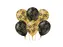 Ballonnen Classy party balloons '50' 30cm Goud-Zwart 6 stuks