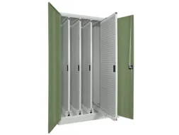 verticale kast cil.slot HxBxD 1950x1000x600mm RAL7035 front RAL6011