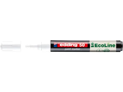 Paintmarker edding 50 EcoLine op waterbasis 2-3mm wit