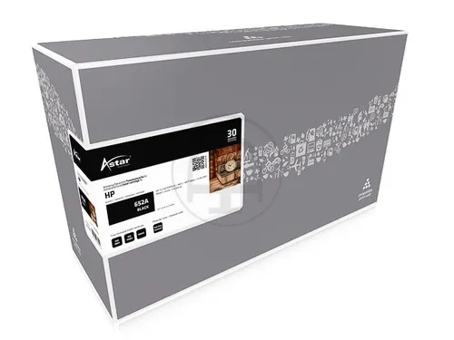 AS11156 Astar HP 652A CLJ cartridge zwart rebuilt 11.500pagina's chip