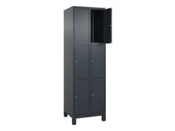 lockerkast HxBxD 1950x600x500mm 2x3vakken cil.-slot voeten