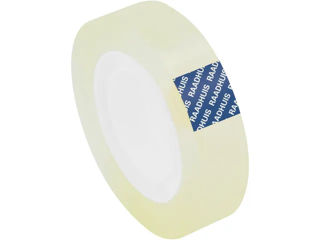 Plakband Raadhuis 12mmx33m transparant