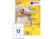 Etiket Avery Zweckform 3661 70x67.7mm wit 1200stuks - 1