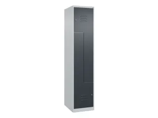 Z-garderobekast,HxBxD 1850x400x500mm,vak B 200/400mm,cil.-slot - 1