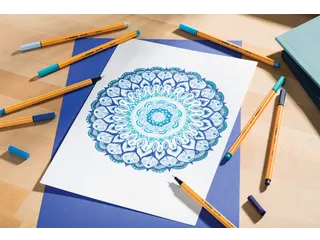 Fineliner STABILO point 88/85 fijn papaya - 5