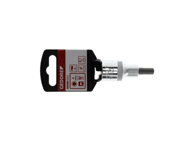 GEDORE R62550610 Schroevendraaierbit 1/2 inch 6mm lengte 55mm