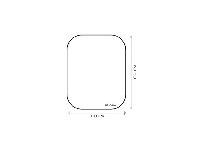 Stoelmat PVC 120x150cm harde vloer