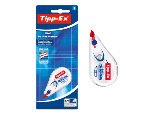 Correctietape Tipp-Ex mini pocket mouse 5mmx6m blister à 1 stuk