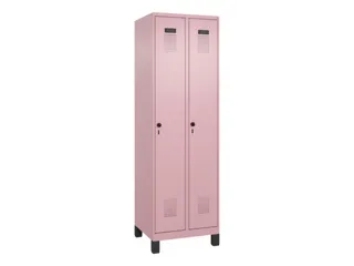 locker,HxBxD 1950x600x500mm,2vak,vak B 300mm,draaigrendel,voeten - 3