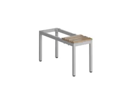 zitbank,v. garderobekast/lockersysteem,HxBxD 420x310x800mm,hardhout