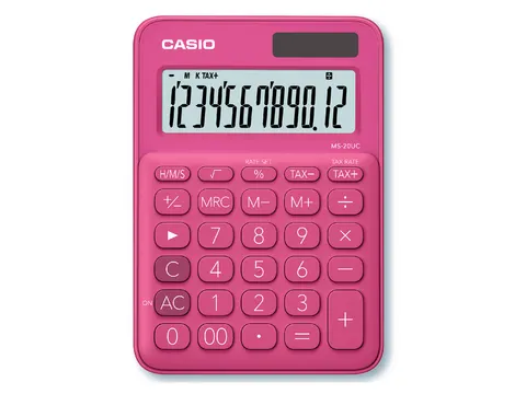 Rekenmachine Casio MS-20UC rood
