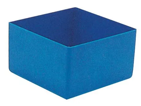 Inzetbak HxLxB 63x108x108mm Polystyreen Blauw 50 stuks