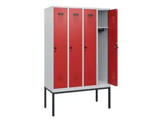 schoollocker,HxBxD 1950x1200x500mm,4vak,vak B 300mm,draaigrendel - 1