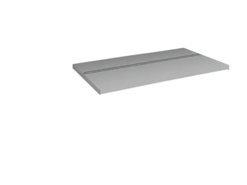 legbord,v. dossierstelling,BxD 1000x600mm,vakl. 90kg,staal,RAL7035