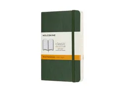 Notitieboek Moleskine pocket 90x140mm lijn soft cover myrtle green