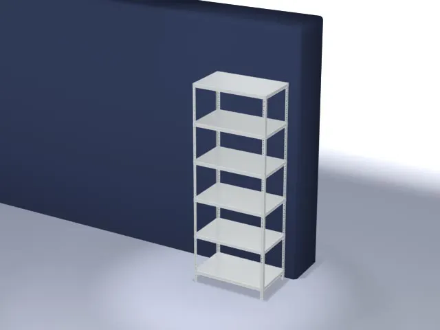 magazijnstelling,grondveld,HxBxD 2500x1000x600mm,vaklast 125kg