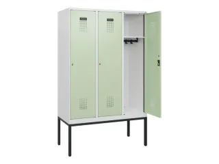 schoollocker,HxBxD 1950x1200x500mm,3vak,vak B 400mm,cil.-slot - 1