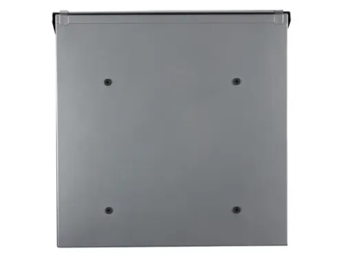 Brievenbus Monaco Zilver, naamplaatje, 2 sleutels, 36.8x36.5x10cm