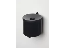 Wandasbak 2.4 Liter HxØ 160x155mm Ral9005 Zwart Staal