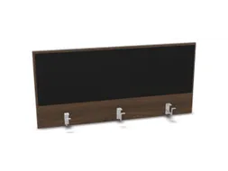 opzetpaneel bureau aanbouw achter NV bruin hickory zwart 1200mm