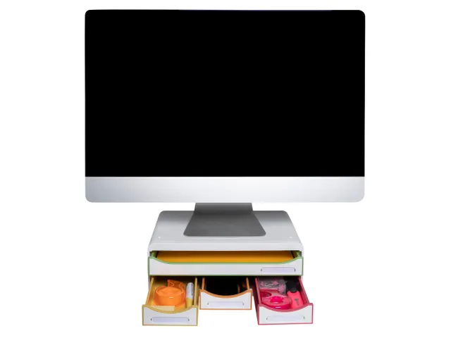 TOOLBOX MINI 4 lades wit/harlekijn/wit