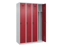 locker voor scheiding van kleding,HxBxD 1850x1200x500mm,4vak