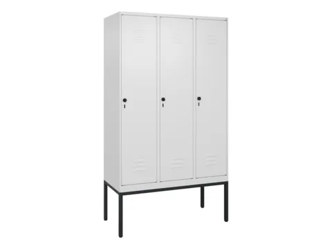 locker,HxBxD 2120x1200x500mm,3vak,vak B 400mm,draaigrendel