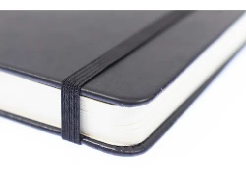 Schetsboek Kangaro A6 zwart PU hardcover 80 blad 140 grams roomwit pap