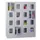 lockerkast,HxBxD 1518x1200x500mm,4x4vakken,RAL7035,front RAL5010