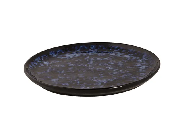 Bord Bama Blue 21cm Blauw Stoneware Doos 4 Stuks