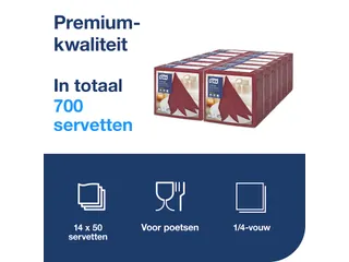 Tork 478855 Premium Linstyle Dinnerservet Bordeaux 700 Stuks - 5