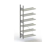 Inhaakstelling Aanslagrand Aanbouwveld 2200x1000x300mm 6legborden