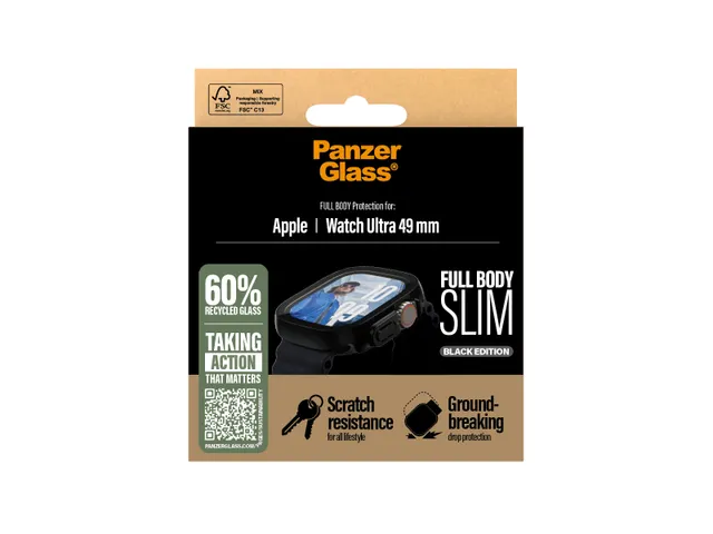 PanzerGlass Case Full Body Slim Black Apple Watch Ultra 3 | Ultra 2