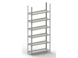 Schroefstelling Basisveld 1850x1004x304mm 6legborden 75kg Ral7035