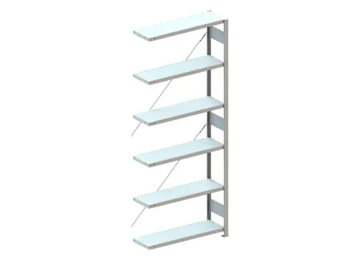 Inhaakstelling Aanbouwveld Ral7035 2500x1006x336mm 6legborden 100kg