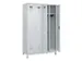 armoire vestiaire noir et blanc,HxlxP 1950x1200x500mm,4compart.