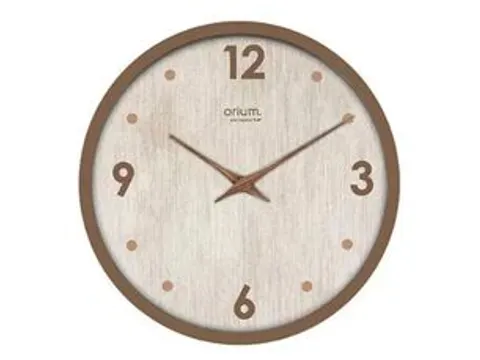 Orium Naturalis horloge murale 31 cm, mouvement silencieux, bois
