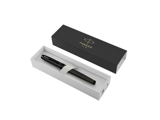 Roller Parker IM Monochrome noir mat PVD pointe fine encre noire