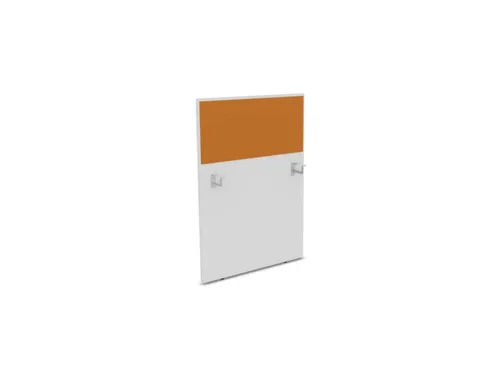 baliepaneel,v. bureau,aanbouw links,B 800mm,Bl-wit,BN3005-geel