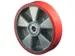 Roue Force 200kg Diam. X Larg. 100x40mm Fonte Polyuréthane Jante Alum