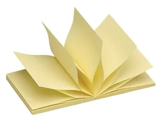 Memoblok Quantore Z-Note 76x76mm geel - 1