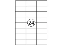 Etiket Quantore 70x37mm wit 2400st Voordeelbundel