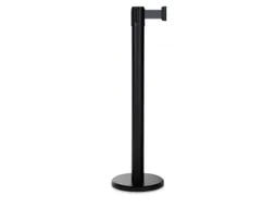 Afzetsysteem Paal Pure HxØ 985x70mm Band 2m Zwart Zwart