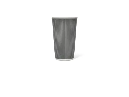 Beker porselein Les Artistes Paris 450ml met siliconen grip Grijs