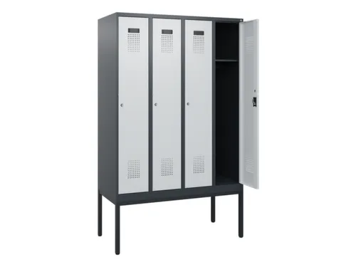 schoollocker,HxBxD 1950x1200x500mm,4vak,vak B 300mm,cil.-slot